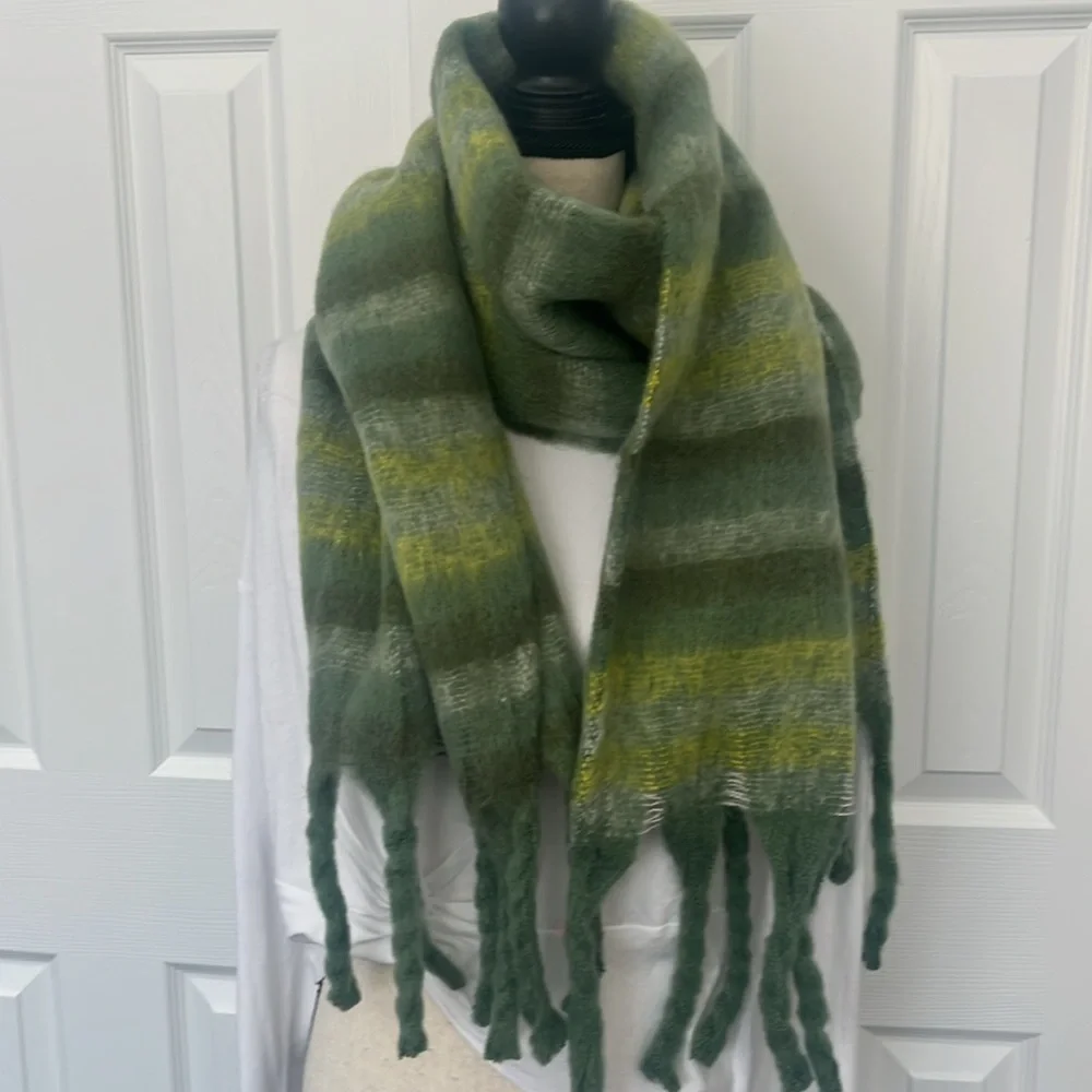 Plaid Wrap Around Scarf